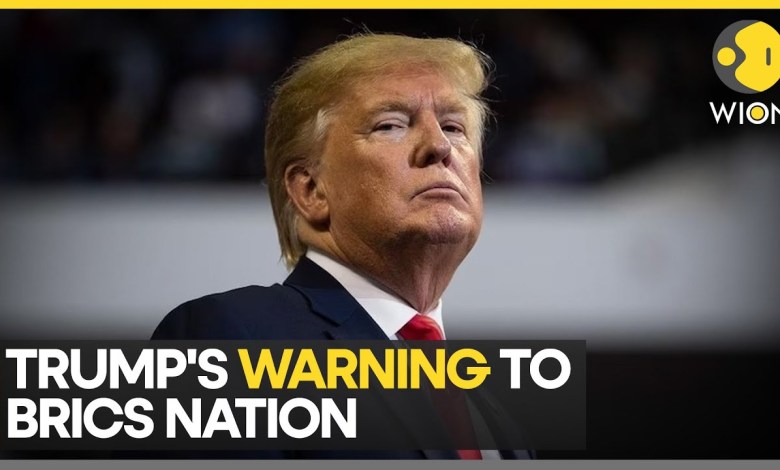 Donald Trump’s Warning To BRICS Nation Including India | World News Donald Trump’s Warning To BRICS Nation Including India | World News