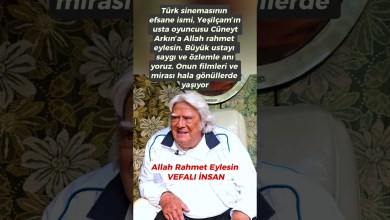 May God have mercy on Yeşilçam’s Master Actor Cüneyt Arkın May God have mercy on Yeşilçam’s Master Actor Cüneyt Arkın