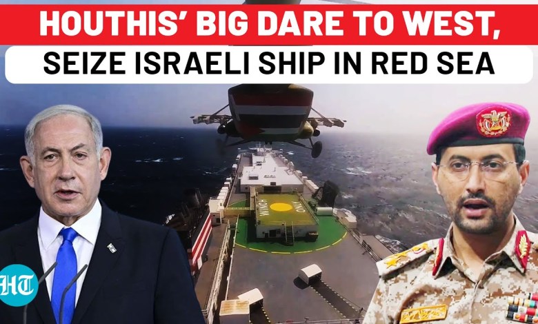Houthis Strike Again, Seize Israeli Ship In Red Sea After U.S.’ Aircraft Carrier Exits Middle East Houthis Strike Again, Seize Israeli Ship In Red Sea After U.S.’ Aircraft Carrier Exits Middle East