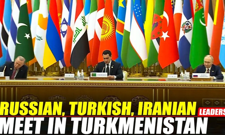 LIVE: Russian, Turkish, Iranian leaders participate in a forum in Ashgabat, Turkmenistan LIVE: Russian, Turkish, Iranian leaders participate in a forum in Ashgabat, Turkmenistan