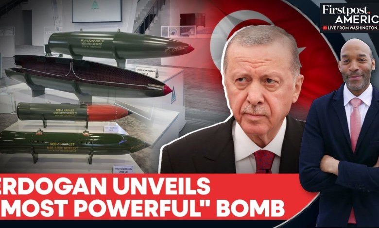 Turkey Unveils Two New Massive Bombs as Erdogan Ramps Up Defence | Firstpost America | N18G Turkey Unveils Two New Massive Bombs as Erdogan Ramps Up Defence | Firstpost America | N18G