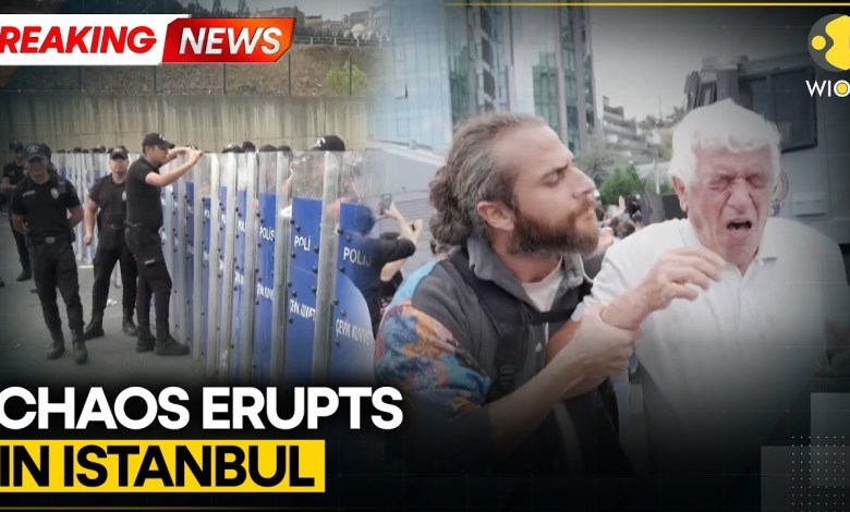 Turkey: Police Use Pepper Spray on Protesters Outside Opposition Party Headquarters | WION BREAKING Turkey: Police Use Pepper Spray on Protesters Outside Opposition Party Headquarters | WION BREAKING