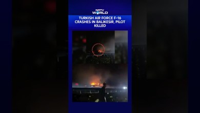 Turkey News | F-16 Fighter Jet Crashes In Western Turkey During Mission Flight Turkey News | F-16 Fighter Jet Crashes In Western Turkey During Mission Flight