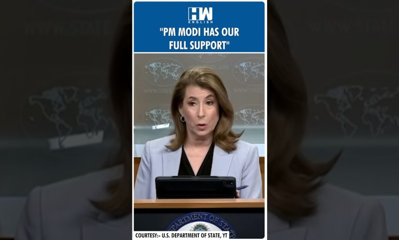 #Shorts | “PM Modi has our full support”: US State Dept | Trump | Pahalgam Attack | India-Pakistan #Shorts | “PM Modi has our full support”: US State Dept | Trump | Pahalgam Attack | India-Pakistan