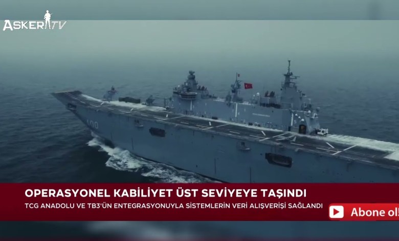 Mark on NATO Exercise: TCG Anadolu and Bayraktar TB3 Achieved Full Digital Compatibility Mark on NATO Exercise: TCG Anadolu and Bayraktar TB3 Achieved Full Digital Compatibility