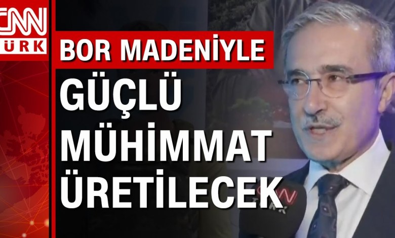 What is the importance of boron carbide for the defense industry? What is the latest situation in MMU and Hürkuş? İsmail Demir explained What is the importance of boron carbide for the defense industry? What is the latest situation in MMU and Hürkuş? İsmail Demir explained