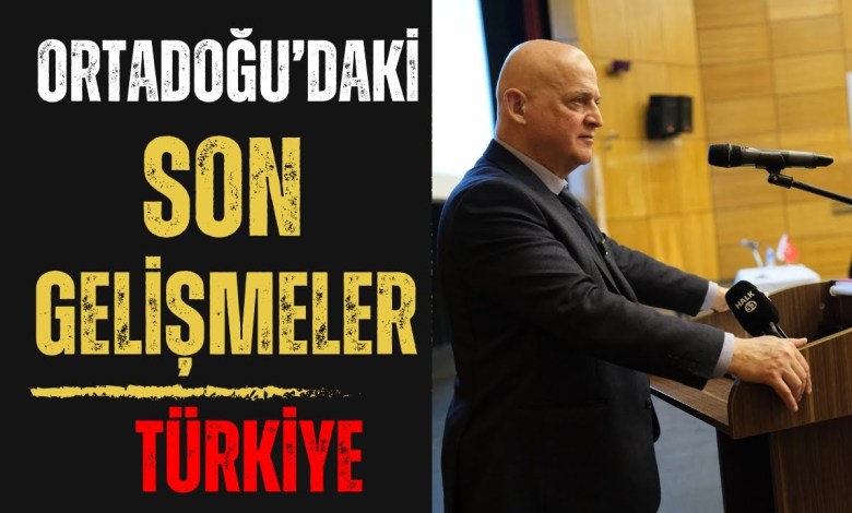 ”Latest Developments in the Middle East and the Role of Turkey” Prof. Dr. Emin Gürses Zafer Party GİK Member ”Latest Developments in the Middle East and the Role of Turkey” Prof. Dr. Emin Gürses Zafer Party GİK Member