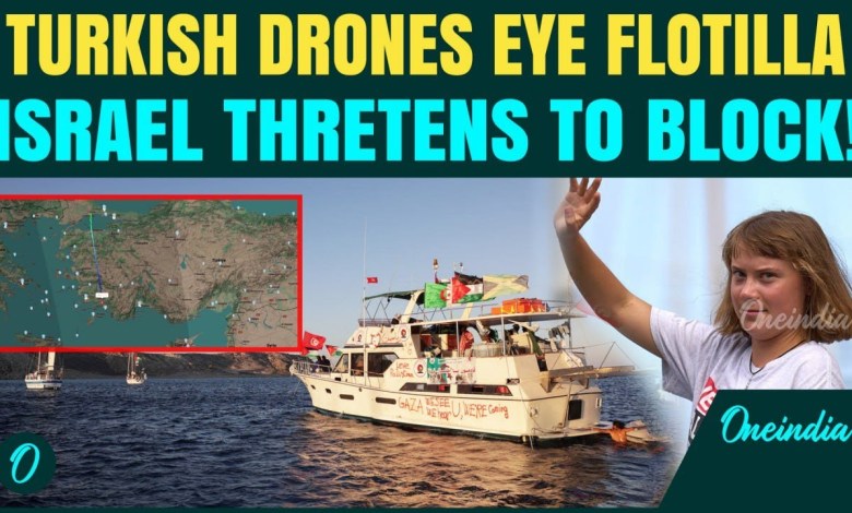 Turkish Drones Shadow Gaza Aid Flotilla as Israel Warns: Tensions Soar in Mediterranean Sea Standoff Turkish Drones Shadow Gaza Aid Flotilla as Israel Warns: Tensions Soar in Mediterranean Sea Standoff
