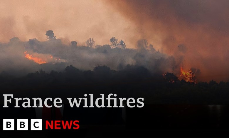Deadly wildfire sweeps through southern France causing “unprecedented catraphophe” | BBC News Deadly wildfire sweeps through southern France causing “unprecedented catraphophe” | BBC News