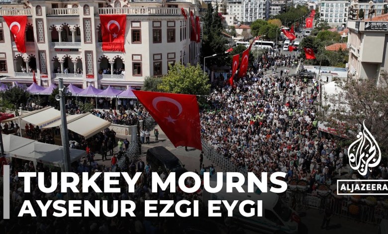 Turkey buries US activist killed by Israel in occupied West Bank Turkey buries US activist killed by Israel in occupied West Bank