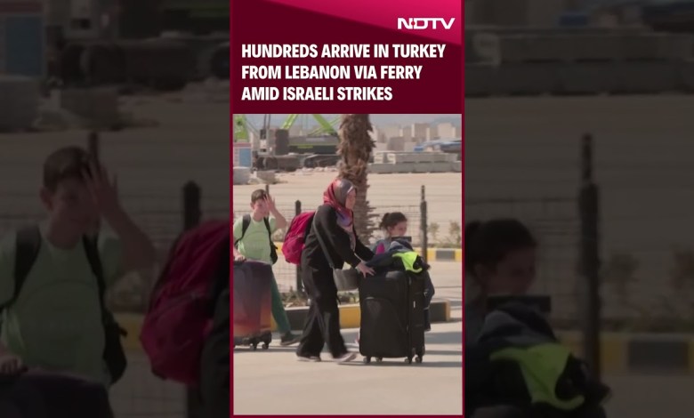 Israel Conflict Latest News | Hundreds Arrive In Turkey From Lebanon Via Ferry Amid Israeli Strikes Israel Conflict Latest News | Hundreds Arrive In Turkey From Lebanon Via Ferry Amid Israeli Strikes