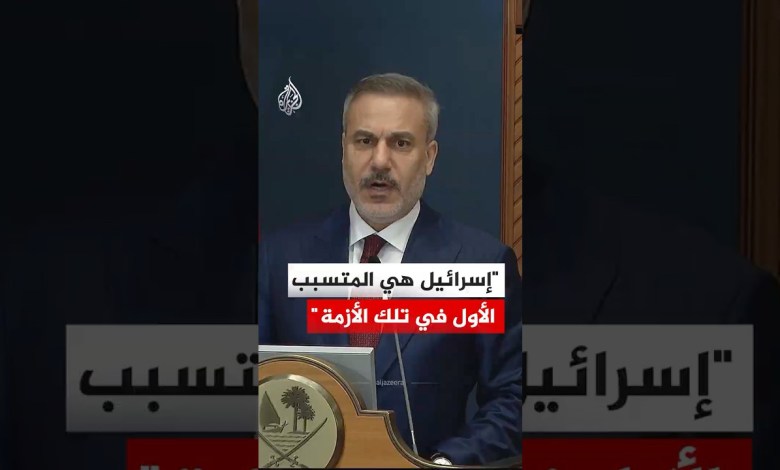 Hakan Fidan: Israel is the primary cause of this crisis Hakan Fidan: Israel is the primary cause of this crisis