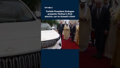 Erdogan presents Türkiye’s first electric car to Kuwait’s Emir Erdogan presents Türkiye’s first electric car to Kuwait’s Emir
