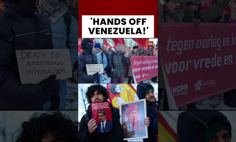 Amsterdam: Hundreds March In Protest Against The Capture Of Venezuelan Leader Nicolas Maduro Amsterdam: Hundreds March In Protest Against The Capture Of Venezuelan Leader Nicolas Maduro