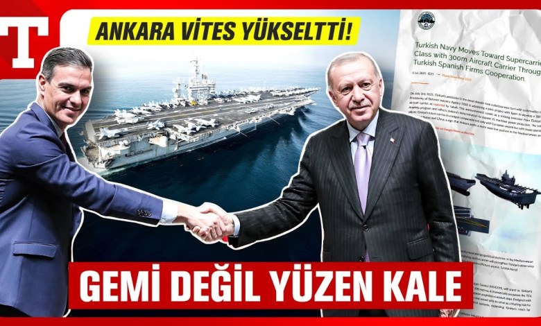 Ankara – Madrid line was Greek panic! 300 -meter aircraft carrier to change the map Ankara – Madrid line was Greek panic! 300 -meter aircraft carrier to change the map