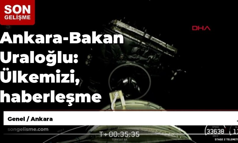 Ankara-Minister Uraloğlu: We moved our country among the 11 countries that can produce communication satellites Ankara-Minister Uraloğlu: We moved our country among the 11 countries that can produce communication satellites