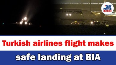 Turkish airlines flight makes safe landing at BIA Turkish airlines flight makes safe landing at BIA