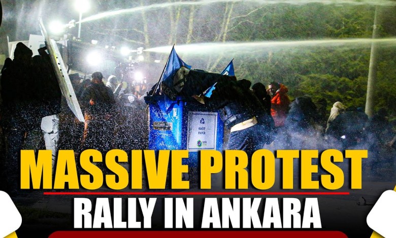 Massive Protest rally in Ankara after Turkey jails Istanbul Mayor Ekrem Imamoglu Massive Protest rally in Ankara after Turkey jails Istanbul Mayor Ekrem Imamoglu