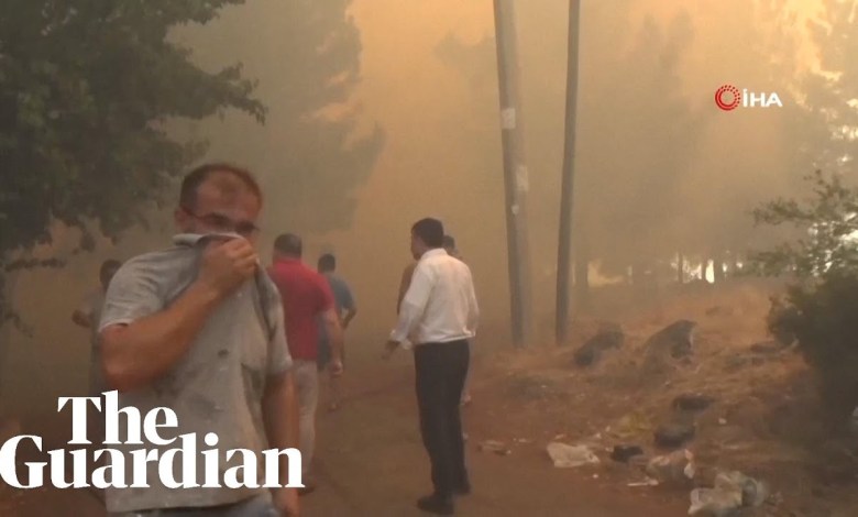 Firefighters battle deadly wildfires in Turkey Firefighters battle deadly wildfires in Turkey