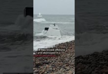 Turkiye blows up US-made drone that washed up on Black Sea coast Turkiye blows up US-made drone that washed up on Black Sea coast