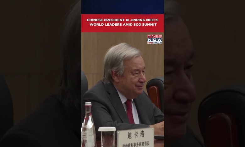 WATCH: Chinese President Xi Jinping Meets World Leaders In Tianjin As China Hosts SCO Summit #shorts WATCH: Chinese President Xi Jinping Meets World Leaders In Tianjin As China Hosts SCO Summit #shorts