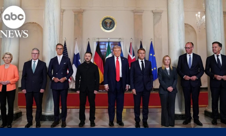 Trump, Zelenskyy meet with European leaders at White House Trump, Zelenskyy meet with European leaders at White House