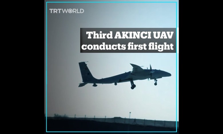 Third prototype of Turkish-made AKINCI UAV conducts first flight Third prototype of Turkish-made AKINCI UAV conducts first flight
