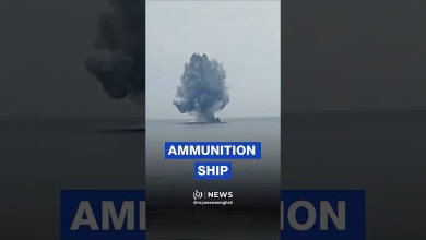 US ammunition ship destroyed after drifting ashore in Turkey US ammunition ship destroyed after drifting ashore in Turkey
