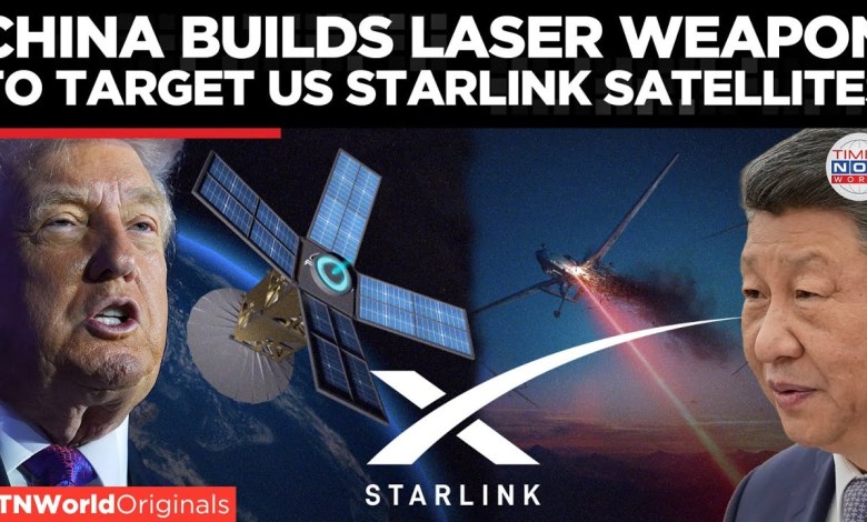 CHINA UNLEASHES SPACE LASER: Starlink Satellites Face Direct Threat From Beijing | World News CHINA UNLEASHES SPACE LASER: Starlink Satellites Face Direct Threat From Beijing | World News