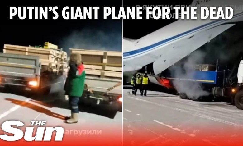 Putin uses world’s largest planes to deliver coffins of dead Russian soldiers Putin uses world’s largest planes to deliver coffins of dead Russian soldiers