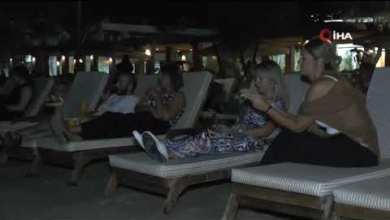 They watched a Turkish Movie at the sea in Bodrum Bitez They watched a Turkish Movie at the sea in Bodrum Bitez