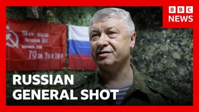 Russian general shot several times in Moscow | BBC News Russian general shot several times in Moscow | BBC News