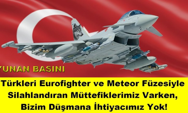 We Don’t Need Enemies While We Have Allies Who Sell Turks Eurofighters and Meteor Missiles! We Don’t Need Enemies While We Have Allies Who Sell Turks Eurofighters and Meteor Missiles!