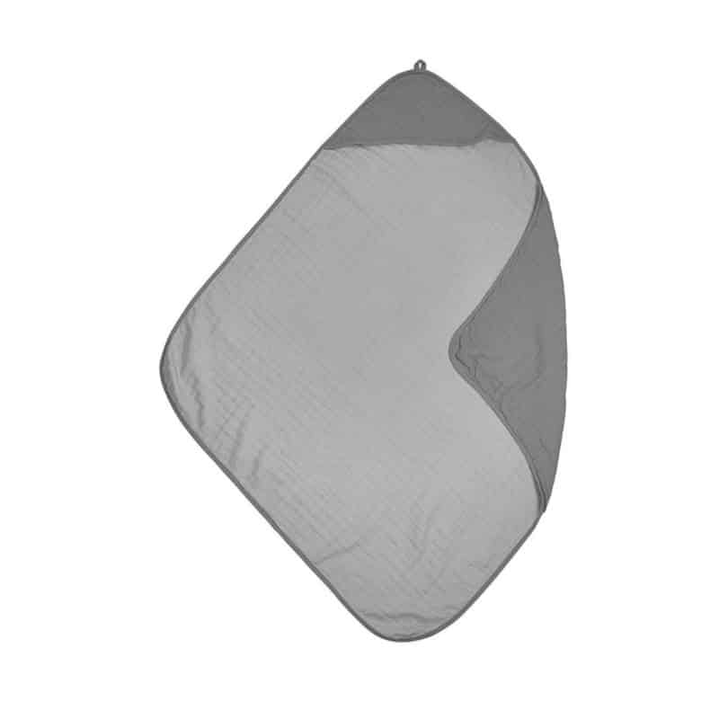 Meyco badcape hydrofiel grijs lichtgrijs Maat