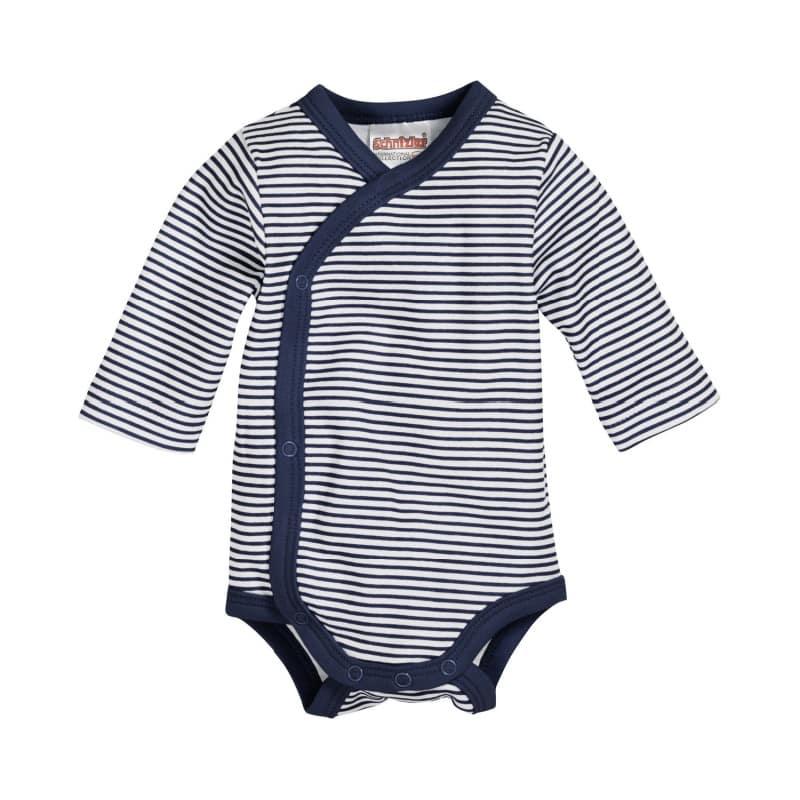 Playshoes Schnizler overslagromper lange mouwen streep marine Maat
