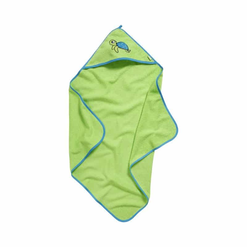Playshoes badcape schildpad groen Maat
