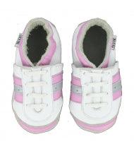 Oxxy babyslofjes sport wit roze Maat