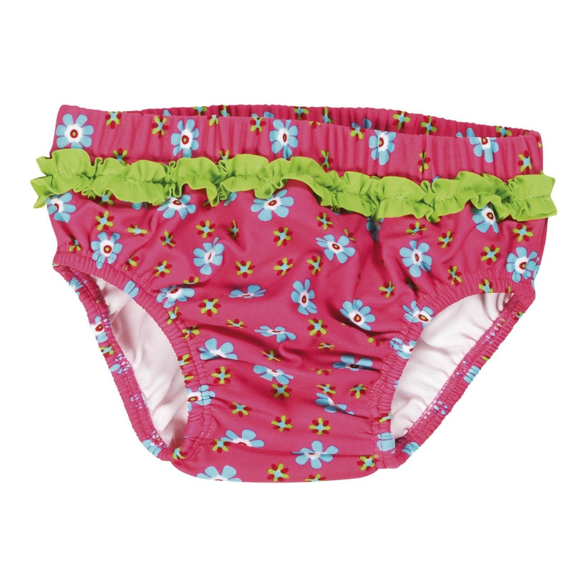 Playshoes zwemluier Bloemen Roze Maat