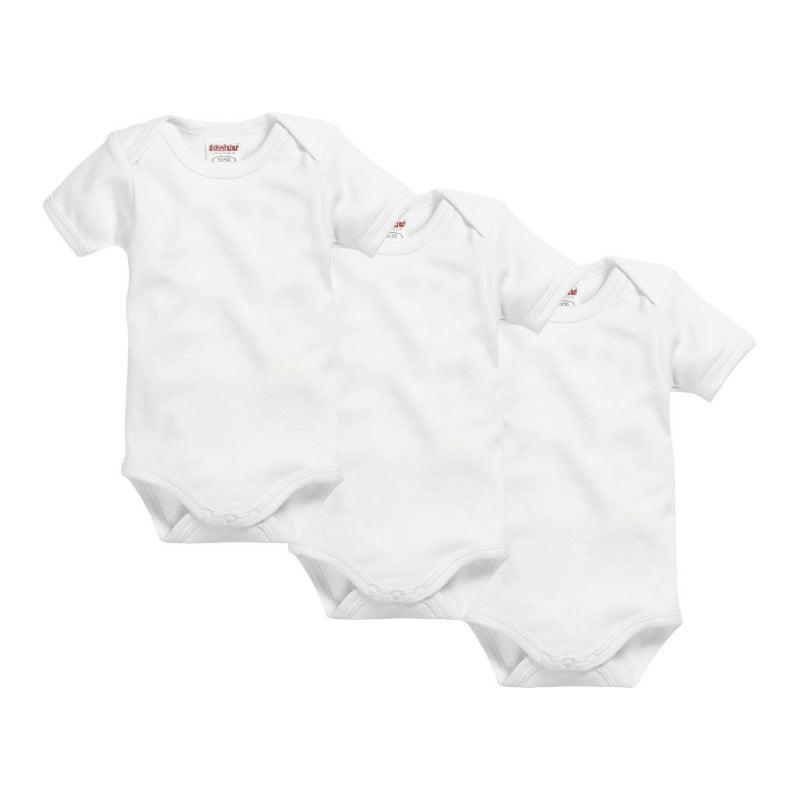 Playshoes Schnizler set 3 rompers korte mouw wit Maat