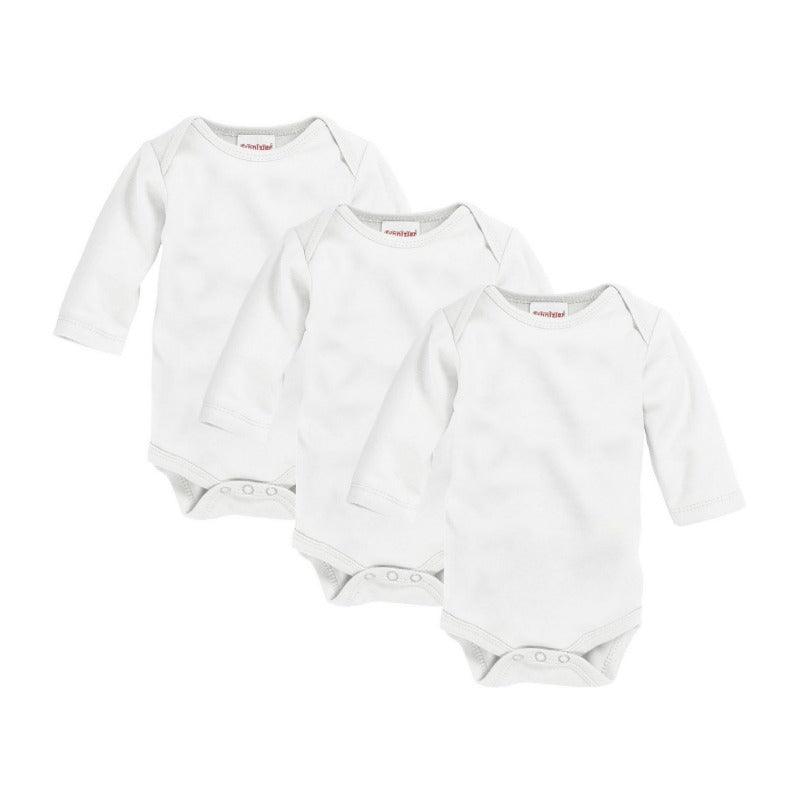 Playshoes Schnizler set 3 rompers lange mouw wit Maat