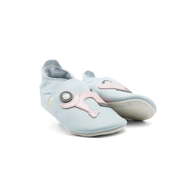 Bobux babyslofjes Scoot Sky Grey Maat