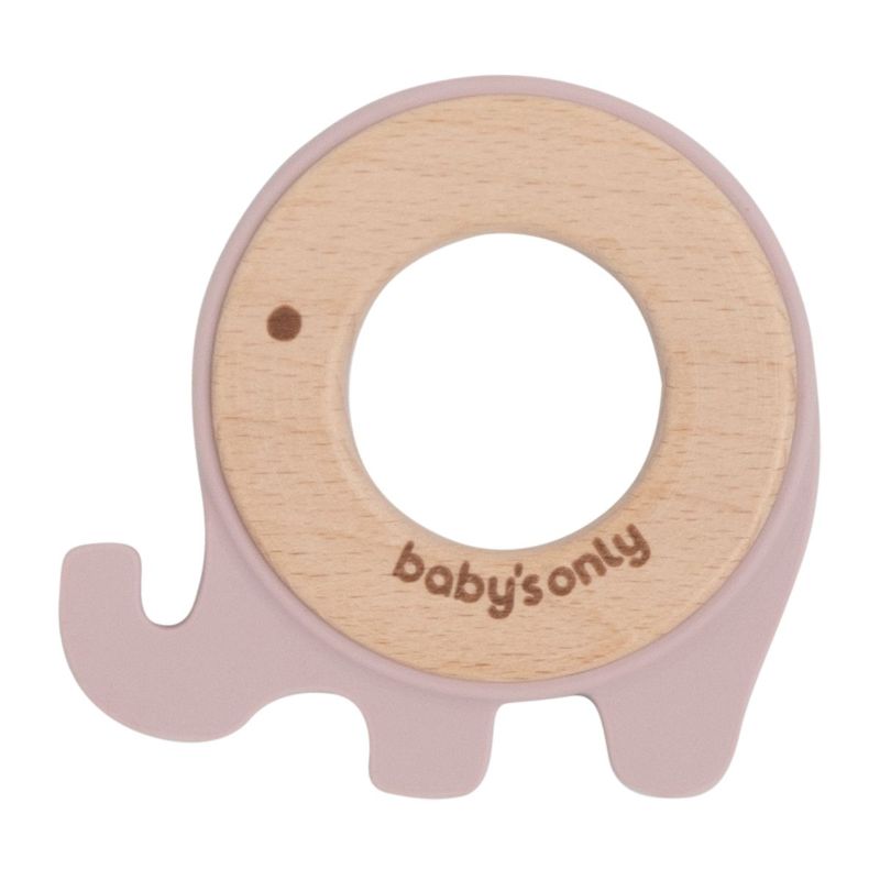 Baby’s Only bijtring olifant oud roze Maat