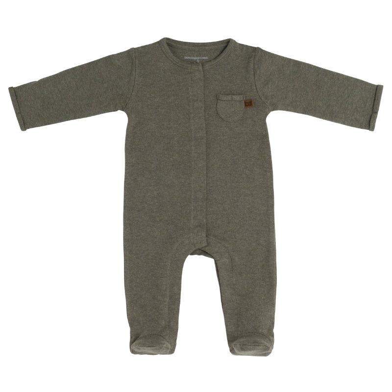 Baby’s Only boxpakje met voetjes Melange Khaki Maat