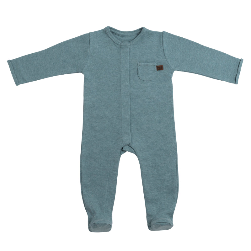 Baby’s Only boxpakje met voetjes Melange Stone Green Maat