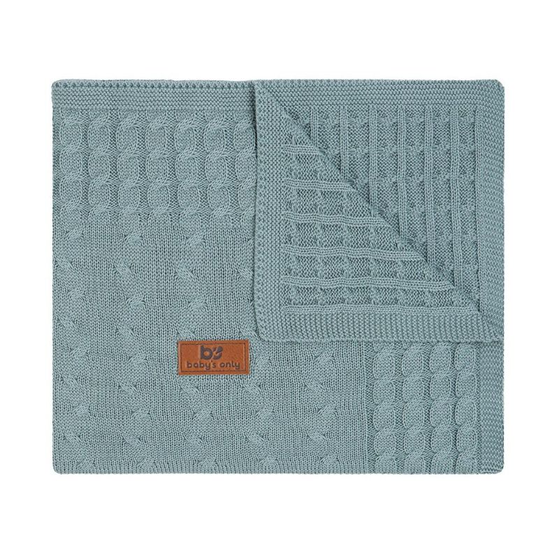 Baby’s Only deken Cable stone green Maat