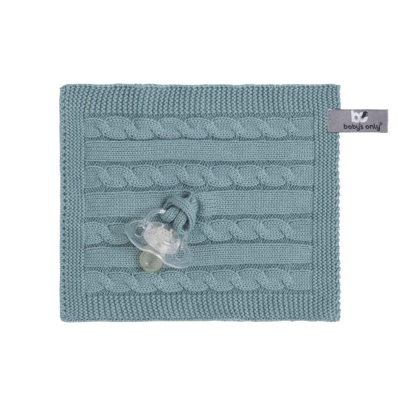 Baby’s Only speendoekje Cable Classic Stonegreen Maat