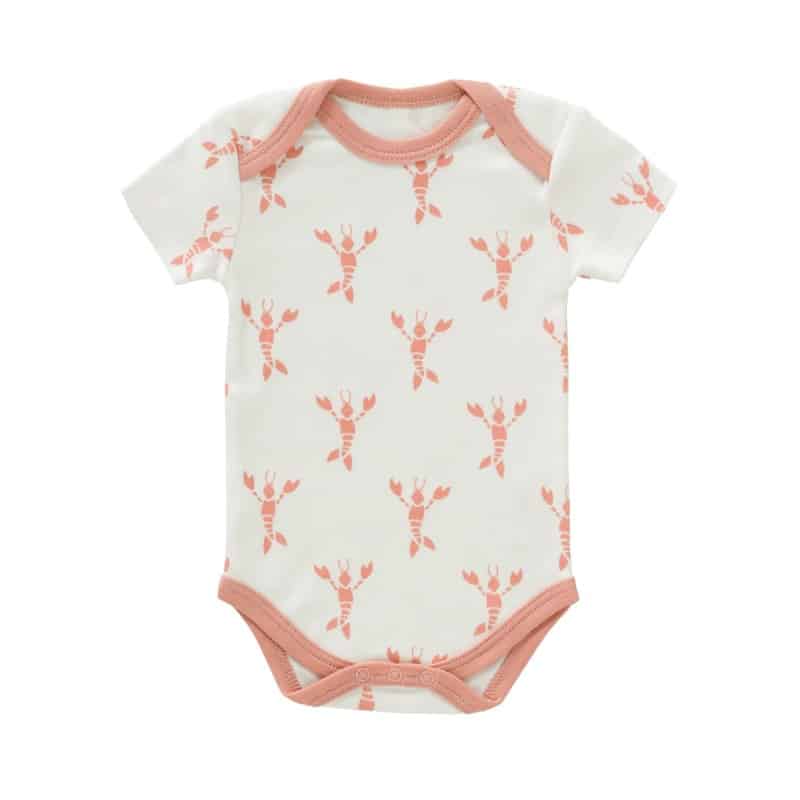Fresk romper korte mouw coral pink Maat