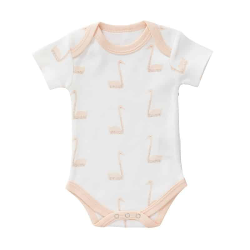 Fresk romper korte mouw Swan pale peach Maat