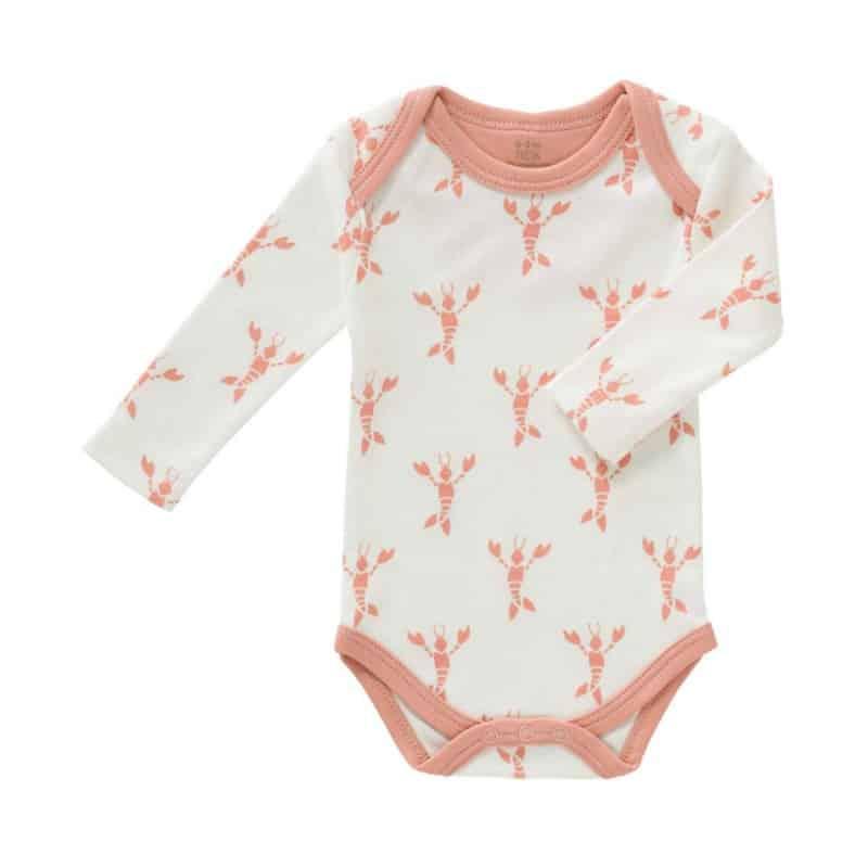 Fresk romper lange mouw Lobster coral pink Maat