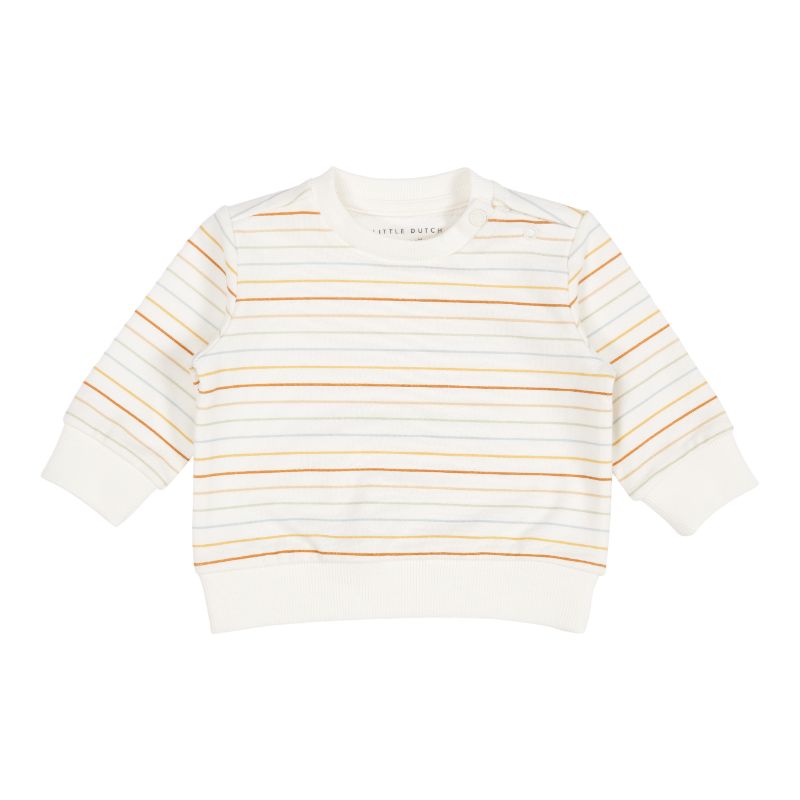Little Dutch trui dunne streep Vintage Sunny Stripes Maat